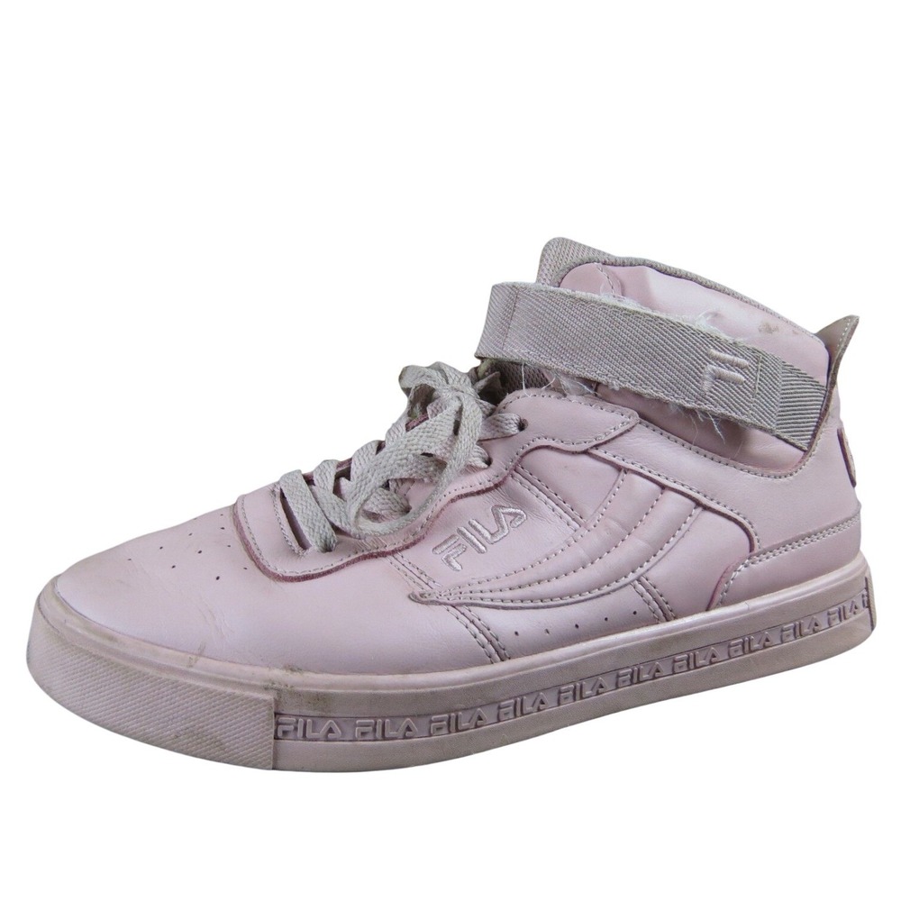 Fila Vulc 13 Women's 9.5‎ Pink Leather Hi-Top Sneaker Casual Athletic Style